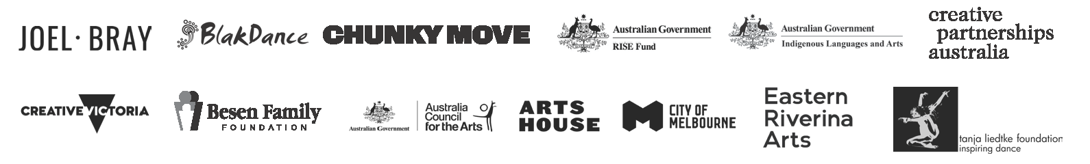 Logos of all companies and organisations who made this production possible.