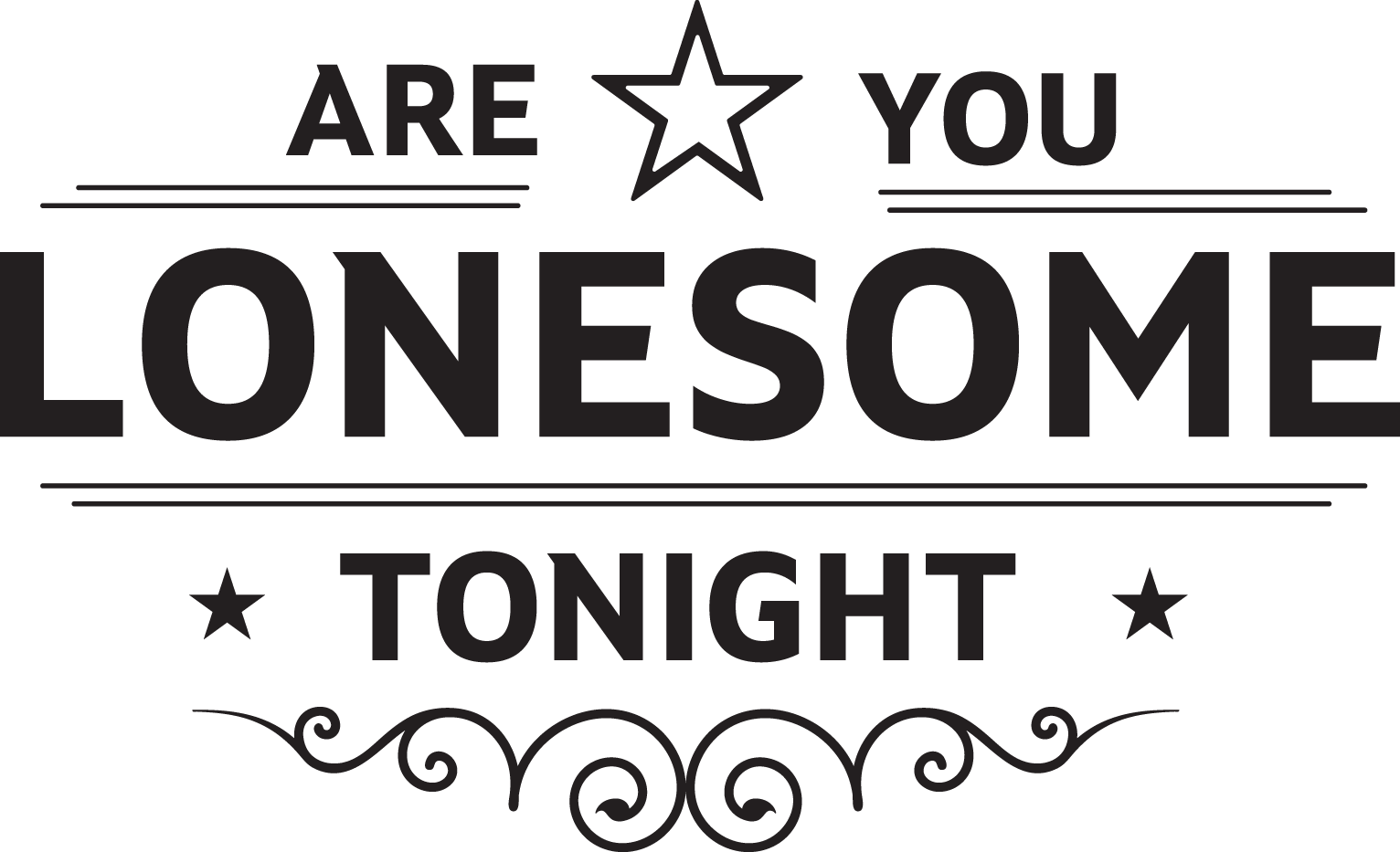 Are You Lonesome Tonight Logo